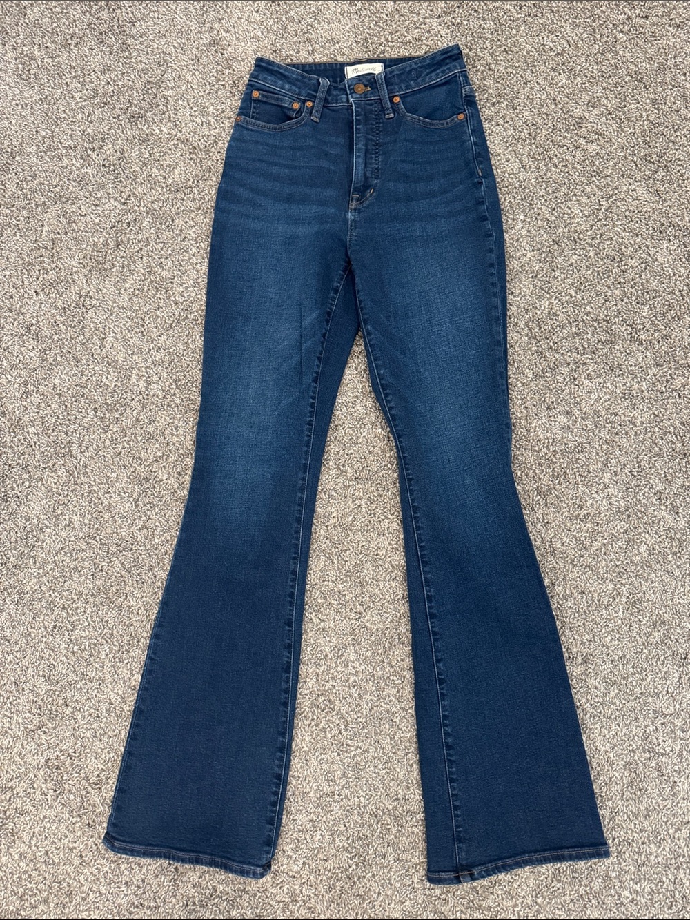 Madewell Curvy Skinny Flare Jeans, 26 TALL